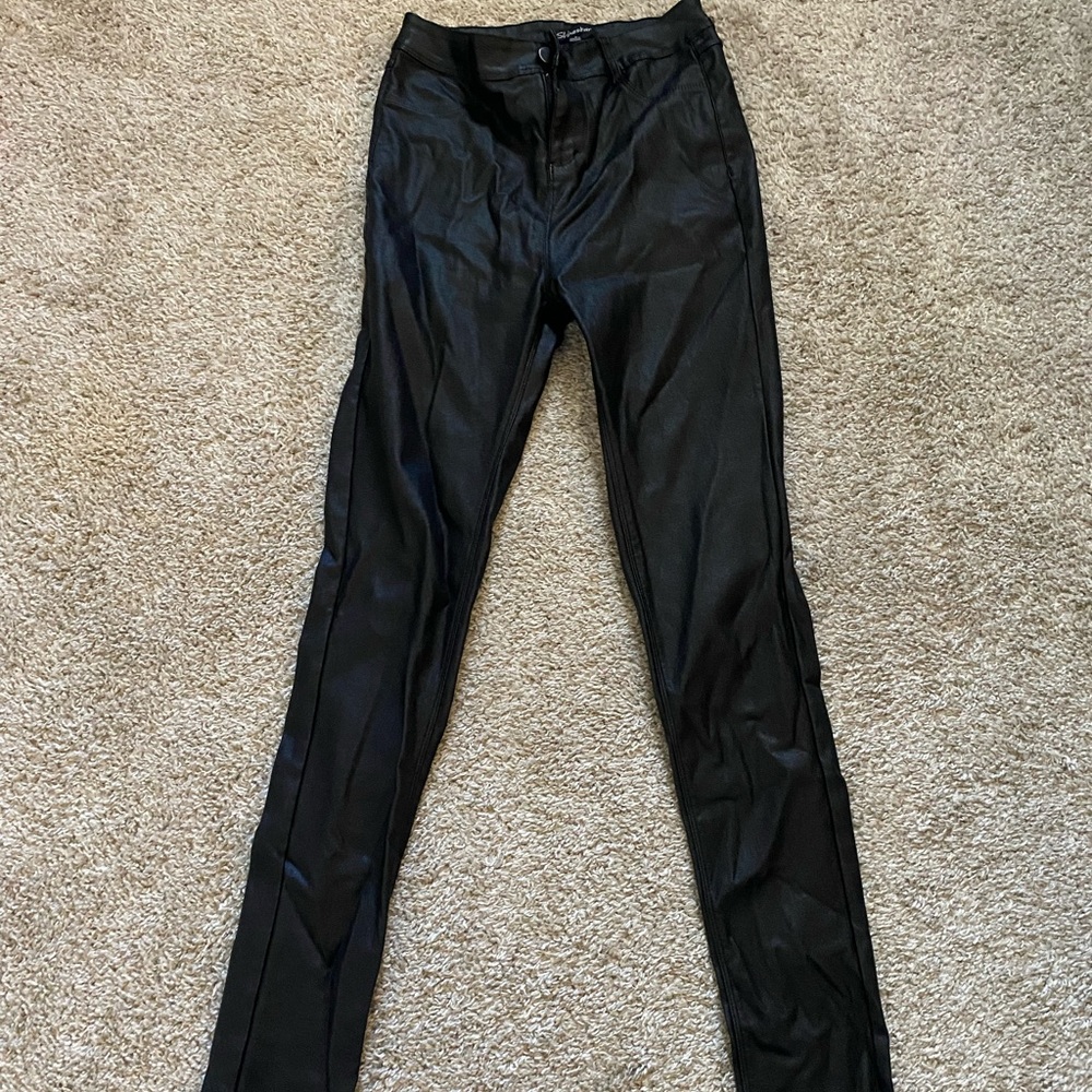 Faux leather pants size small